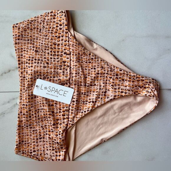 Nwt l*space one shoulder cardi rashgaurd desi wild bunch printed bikini set - Picture 2 of 12